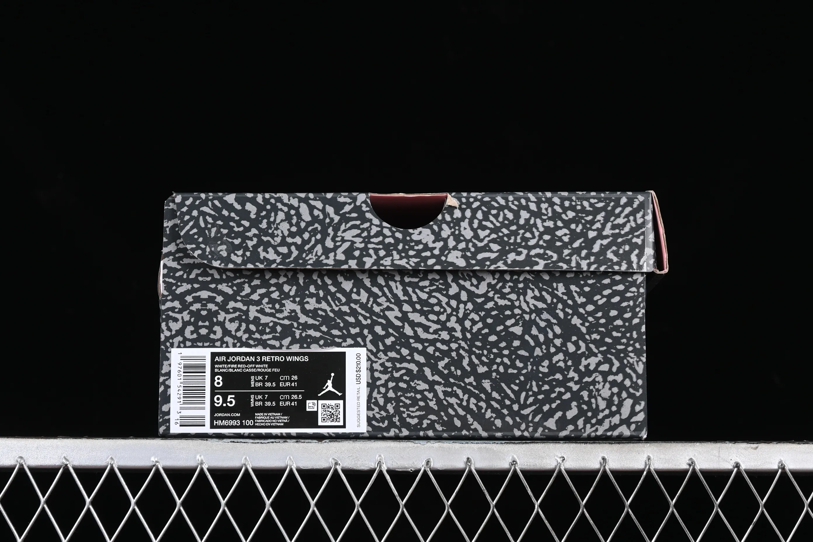 All categories Air Jordan Jordan series basketball shoes Air Jordan 3 Air Jordan 3 Retro "Wings" AJ3 Joe 3 Flower HM6993-100
